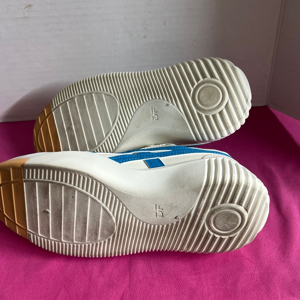 De Florence 8.5 de clouda white and turquoise sneakers - Picture 4 of 7